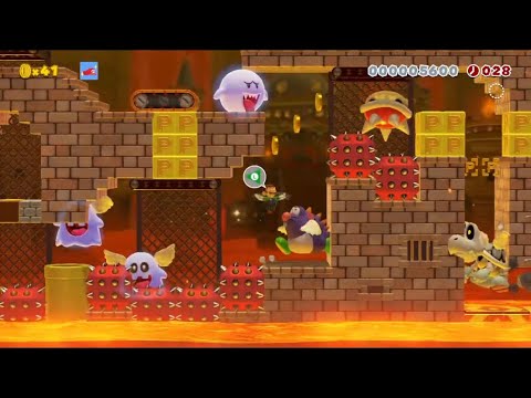 【SMM2】〜行ったり帰ったり3Dのお城〜 40s
