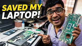 Laptop Circuit Board Cleaning After Water Damage