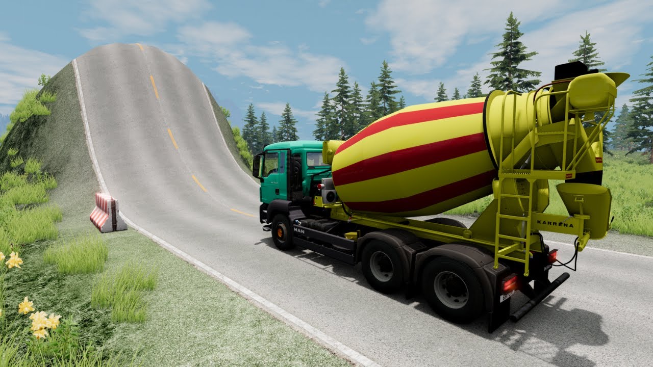 Mobil vs Giant Bulge #2    - BeamNG Drive