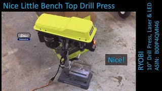 RYOBI 10 in. Drill Press with EXACTLINE Laser Alignment System & LED Light; Unbox, Assembly & Review
