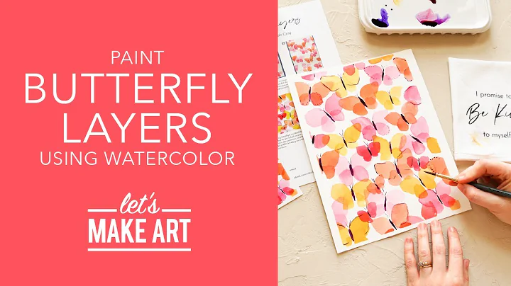 Let's Paint Butterfly Layers | Watercolor Tutorial by Sarah Cray of Let's Make Art