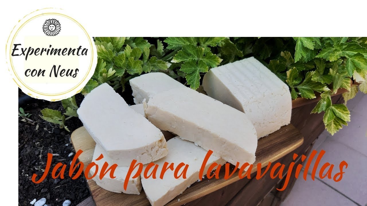 Jabón para lavavajillas casero. Proceso en caliente