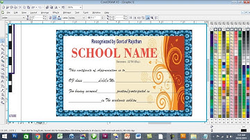 learn how to create Professional Certificate in CorelDRAW Coreldraw Tutorial
