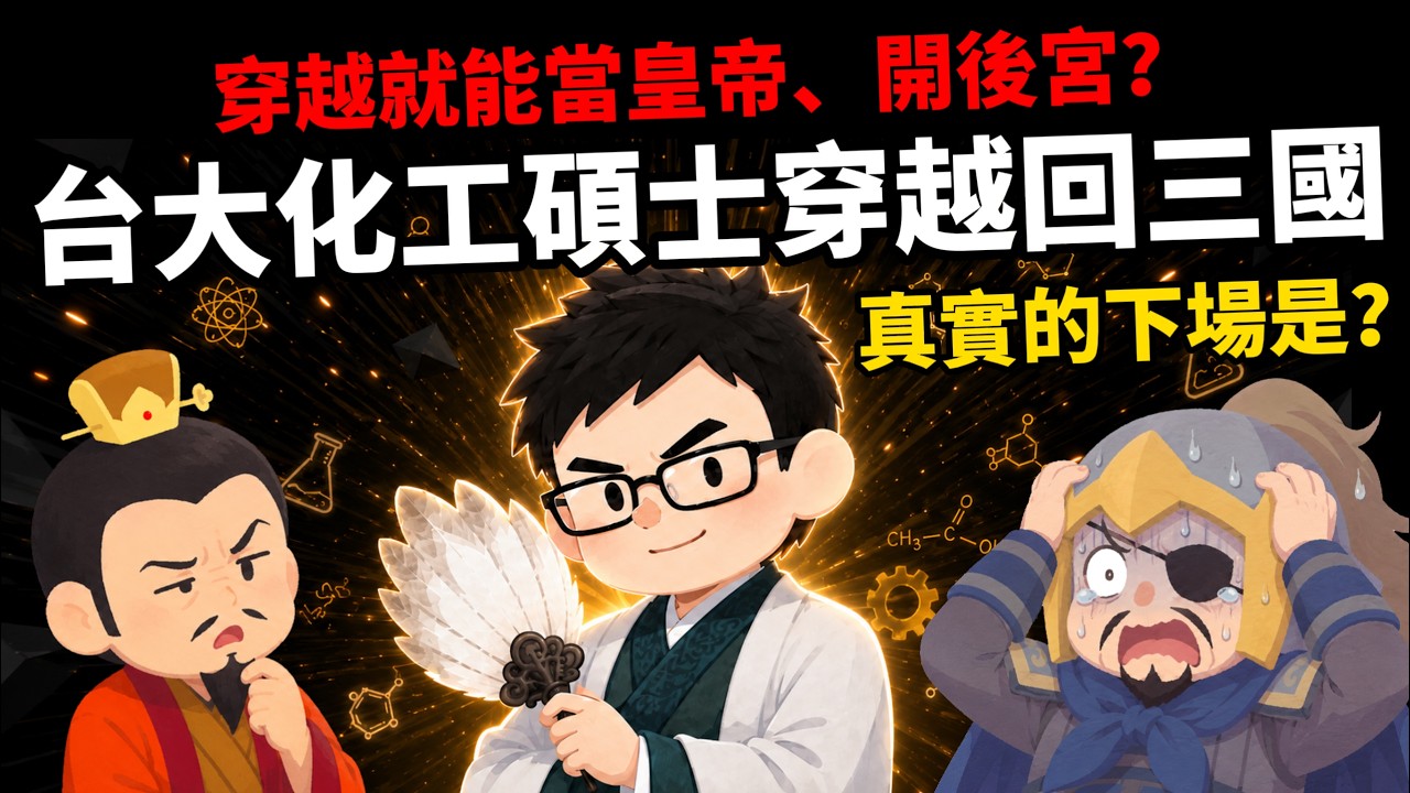 穿越就能當皇帝、開後宮？ 【台大化工碩士穿越回三國】真實的結果是？ 縮圖