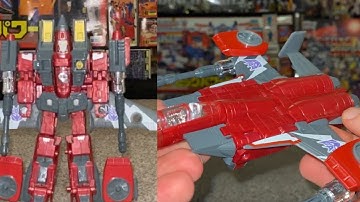 Transformers Gentei deluxe Thrust complete transformation process video. Chug generations henkei