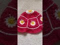 Crochet bucket hat #crochet #grannysquare #summerhat