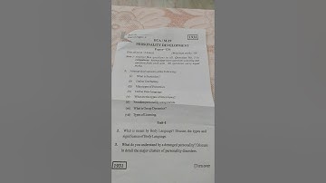 BCA 2nd sem style of paper kuk