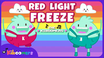 Red Light Freeze Dance - THE KIBOOMERS Preschool Songs - Brain Break