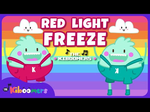 Red Light Freeze Dance - THE KIBOOMERS Preschool Songs - Brain Break