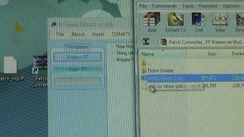 How to use patch converter and ff viewer