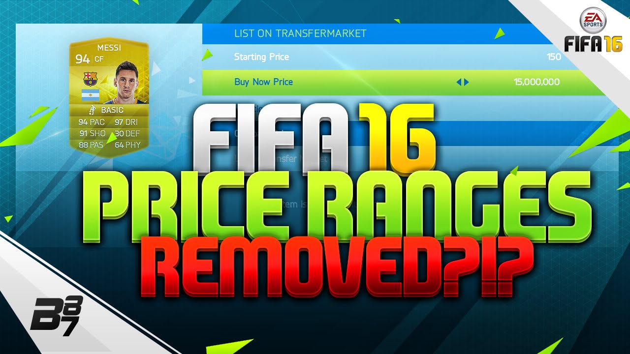 FIFA 16 | PRICE RANGES REMOVED?!