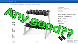 Best home gym dumbbell set for the money?? from Walmart?!?