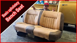 Basic Upholstery -  Cover for a Classic Truck Seat. So EASY👌👌👍👍
