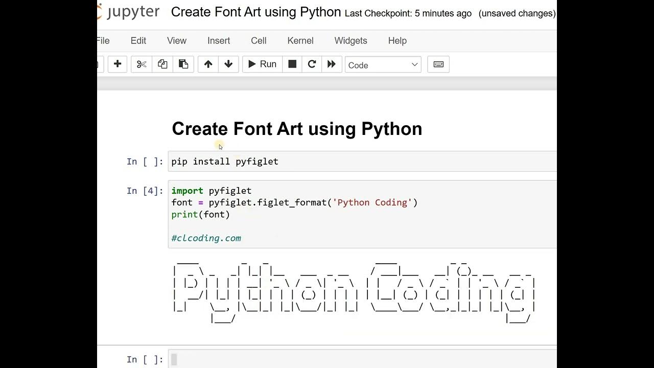 Day 35 : Create Font Art using Python - YouTube