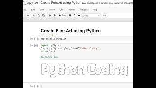Day 35 : Create Font Art using Python