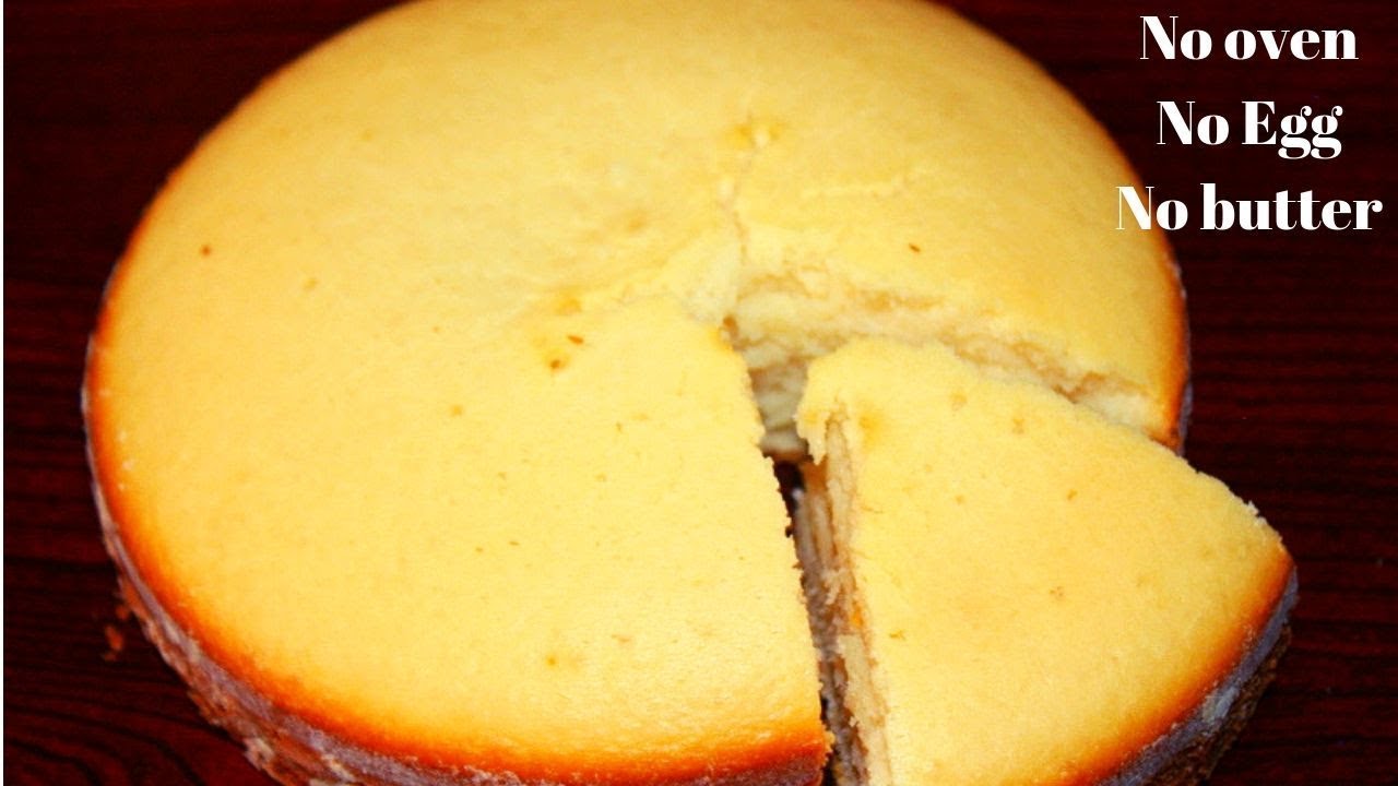 कढ़ाई या पतीले में बिना अंडे का केक बिना ओवन के -eggless vanilla cake without oven-no egg sponge cake | Yummy Indian Kitchen