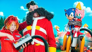 Dadım Süper Kötü Adam Kötü Adam Eggman Ve Kötü Yeğeni Kirpi Sonic E Karşı 
