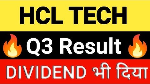 hcl tech q3 results 2022 | hcl tech share news today | hcl tech results today | hcl tech share | hcl