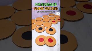 Handmade memory card game 💟 #shorts #diy #ytshorts #memorygame #subscribe #fun