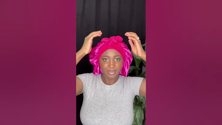 satin hair bonnet #short #bonnet #haircare #hairtips