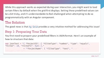 How to Set Up Ag Grid Server-Side Filters Programmatically in Angular