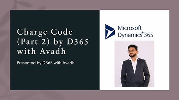 #D365 Auto #Charge code #dynamics365 #d365fo #microsoftdynamics365 #microsoft 