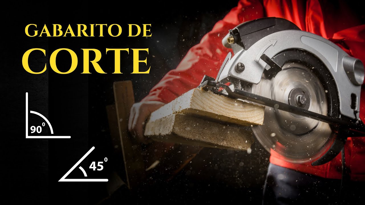 Como Fazer um Gabarito para Serra Circular | Cortes Precisos de 90° e 45°