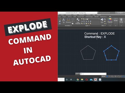 AUTOCAD EXPLODE COMMAND IN TAMIL.