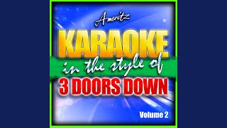 Video thumbnail of "Ameritz Karaoke - Let Me Go (Instrumental Version) (In The Style Of 3 Doors Down)"