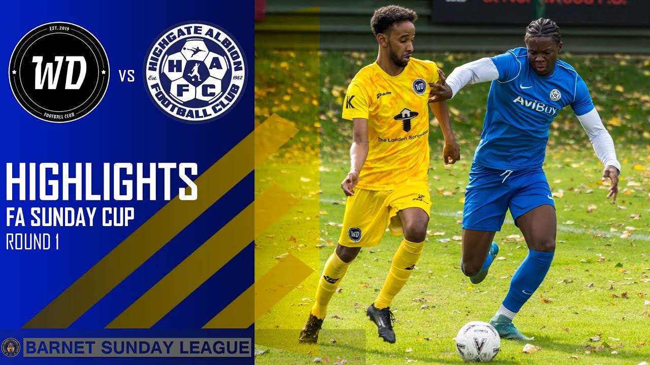 FA SUNDAY NATIONAL CUP | ROUND 1 | WD HERONS VS HIGHGATE ALBION