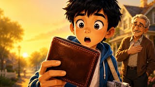 The Honest Boy Who Returned a Lost Wallet ❤️ | Heartwarming Animated Story #shorts