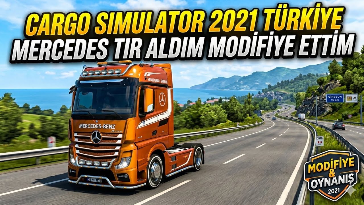 Yeni Mercedes tırım #cargosimulator #mercedes #mercedestruck #keşfet #ytdayibenionecikarnolur #car 