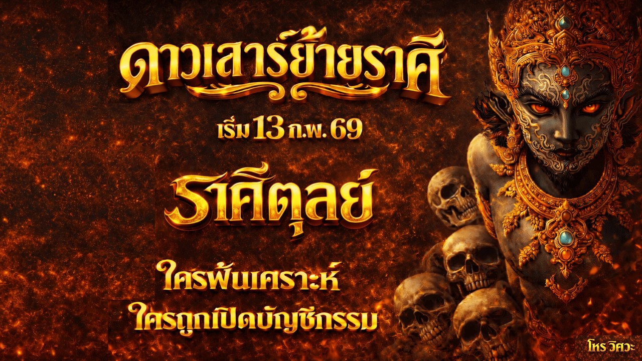 ดาวเสาร์ ๗ ย้ายมา ราศีมีน วันที่ 13 กุมภาพันธ์ 2569 เวลา 10:16 น. จะเกิดอะไรขึ้นกับดวงชะตา ราศีตุลย์