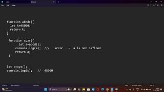 JavaScript (JS) Function Creation Advance Class - 13