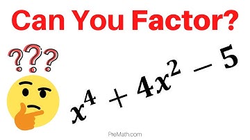 How to Factor 4th Degree (x^4) Polynomials | Easy Step-by-Step Explanation