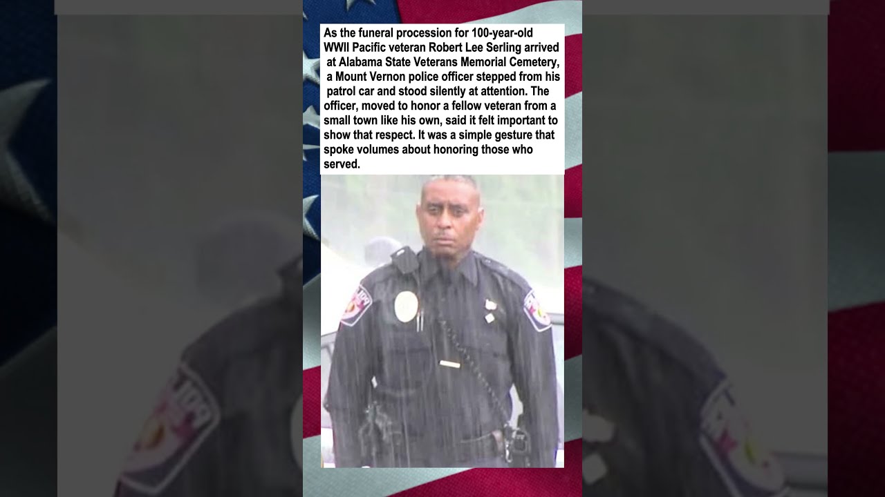 Officer Honors 100 Year Old WWII Veteran