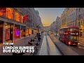 7AM London bus ride through the heart of London - Oxford St, Piccadilly, Big Ben - Bus Route 453 🚌