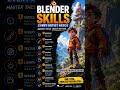 Blender Skills Every Artist Needs in 2026 🚀 Master These 9 Essential 3D Skills