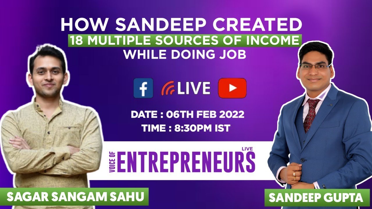 How Sandeep Created 18 Multiple Sources Of Income |Wealthy Sandeep Gupta| The Marketers Show Ep23