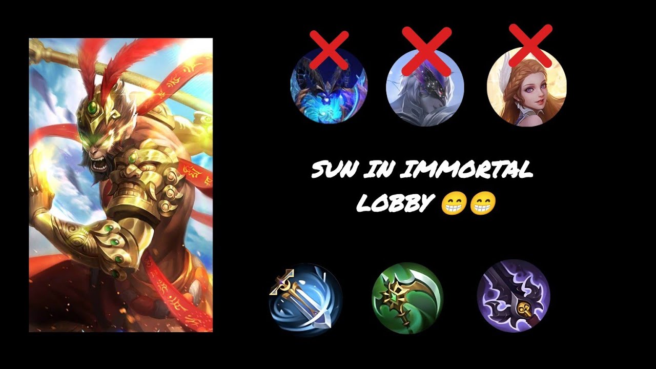 Sun in Immortal lobby gameplay🔥🔥 | Sun vs Thamuz exp lane🔥🔥