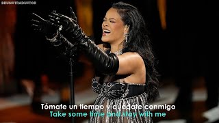 Rihanna - Lift Me Up \/\/ Lyrics + Español \/\/ Live From The Oscars 2023