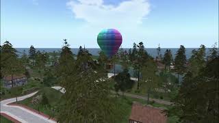 Second Life 2021  Hot air balloons at Bellisseria Continent screenshot 5