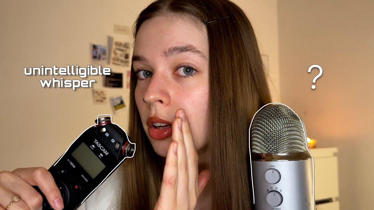 АСМР неразборчивый шёпот (Blue yeti VS Tascam) *очень липко*