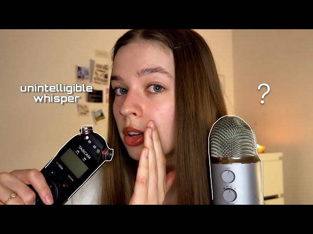 АСМР неразборчивый шёпот (Blue yeti VS Tascam) *очень липко*