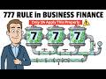 The 777 Rule In Business Finance Explained For Small Business Owners 