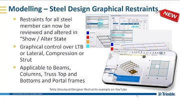 Restraints in Tekla Structural Designer 2019i