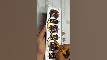 3 switch 3socket extension board connectionl how to make extension board#extension#howto #switch
