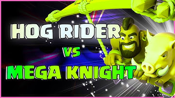 Mega Knight Elixir Golem Deck vs 2.6 hog cycle | Ladder Push | Clash royale best deck