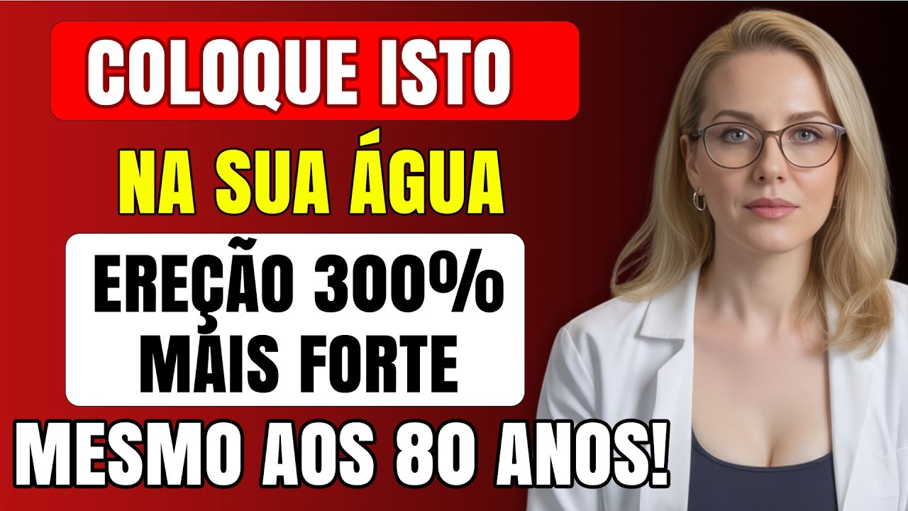 Homens 50+: Não bebam só água! Adicione isso para aumentar a vitalidade e a circulação