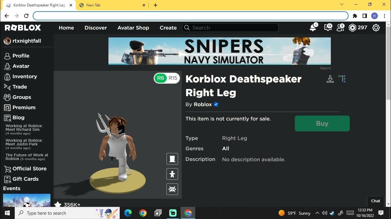 how to get free korblox YouTube